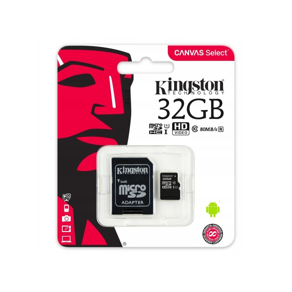 Карта памяти 128gb kingston sdcs2 128gb microsdxc class 10 uhs i sd adapter